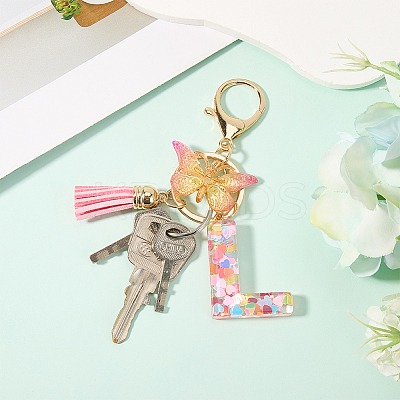 Zinc Alloy Tassel Keychain KEYC-WH20004-12B-1