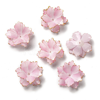 Golden Edge Flower Bead Cap X-SACR-C002-33-1
