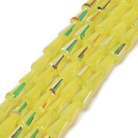 Baking Paint Glass Beads Strands DGLA-D001-03I-1
