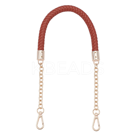 PU Leather Braided Bag Handles DIY-WH0366-84KCG-1