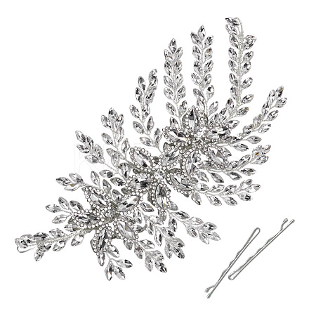 1Set Zinc Alloy & Rhinestone Hair Bobby Pins Sets AJEW-FG0005-22-1