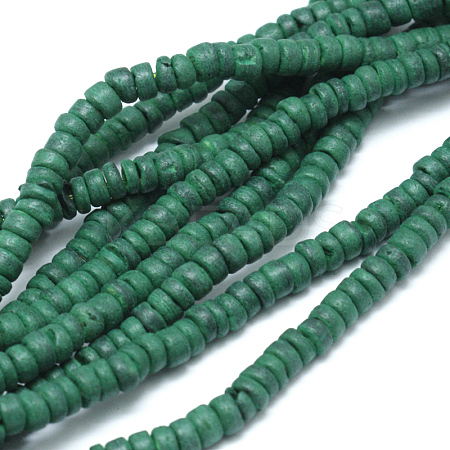 Natural Coconut Rondelle Bead Strands COCB-O002-01A-1