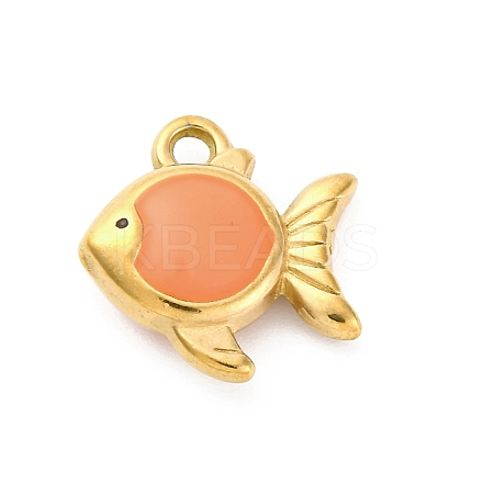 304 Stainless Steel Enamel Pendants STAS-B085-38G-02-1