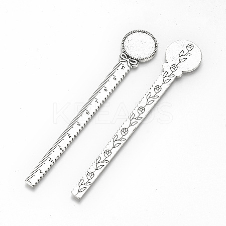 Tibetan Style Alloy Cabochon Setting LS-TIBE-R001-02AS-1