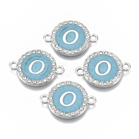 Alloy Enamel Links Connectors ENAM-TAC0003-01S-06O-1