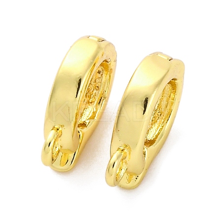 Brass Fold Over Clasps LS-KK-Z078-44G-1