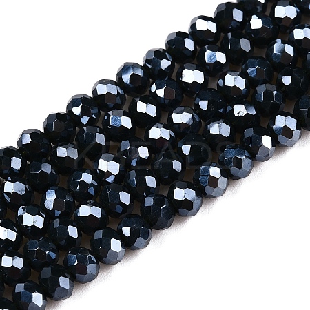 Electroplate Glass Beads Strands EGLA-A034-P4mm-A29-1