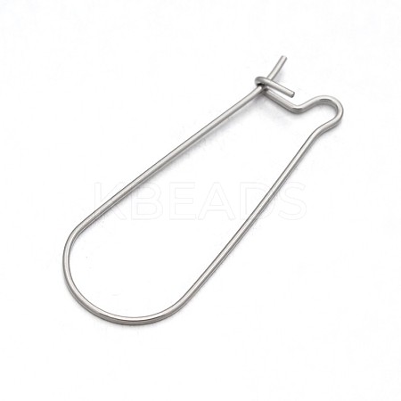 Non-Tarnish 304 Stainless Steel Hoop Earring Settings LS-X-STAS-N075-03-1