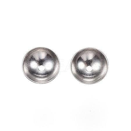 Tarnish Resistant 201 Stainless Steel Bead Caps STAS-F040-20D-P-1