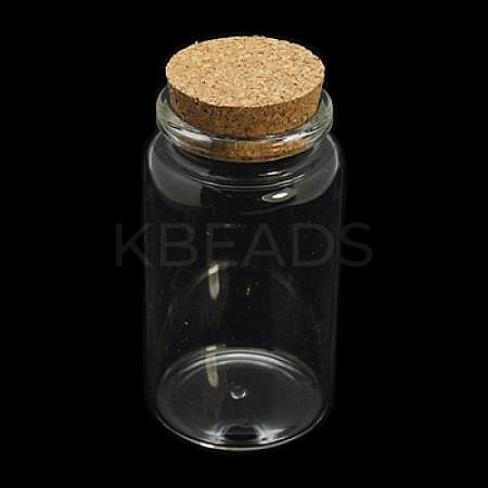 Glass Jar Glass Bottle for Bead Containers X-CON-E008-92x47mm-1