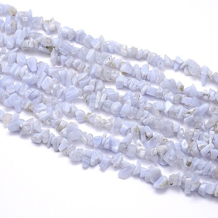Natural Blue Lace Agates Strands LS-G-O049-B-18-1