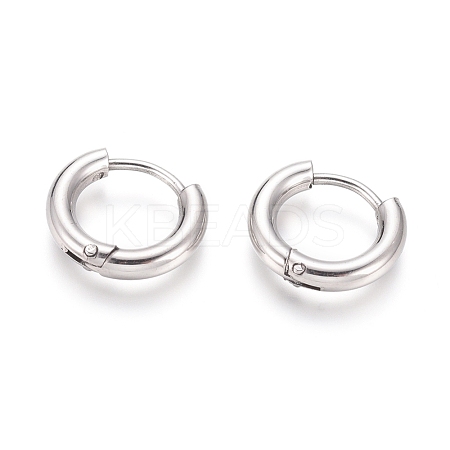 Tarnish Resistant Small Huggie Hoop Earrings for Girl Women EJEW-F111B-13mm-PA-1