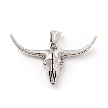 Tibetan Style 304 Stainless Steel Pendants STAS-P305-41AS-1