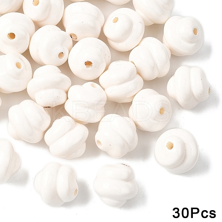 30Pcs Opaque Acrylic Beads OACR-YW0003-87A-1