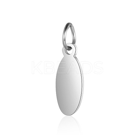 Anti-Tarnish 304 Stainless Steel Stamping Blank Tag Pendants STAS-I311-20A-P-1