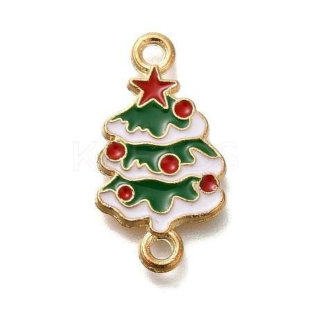 Christmas Alloy Green Enamel Links FIND-I040-02B-1