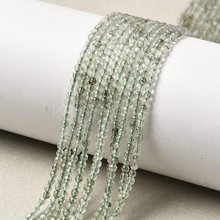 Natural Green Rutilated Quartz Beads Strands G-B145-A01-2mm-1