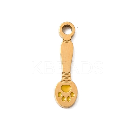 304 Stainless Steel Enamel Charms STAS-I336-11G-1