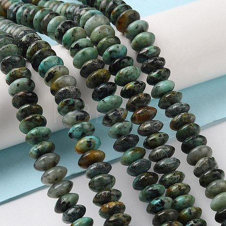 Natural African Turquoise(Jasper) Beads Strands G-Z030-A24-01-1