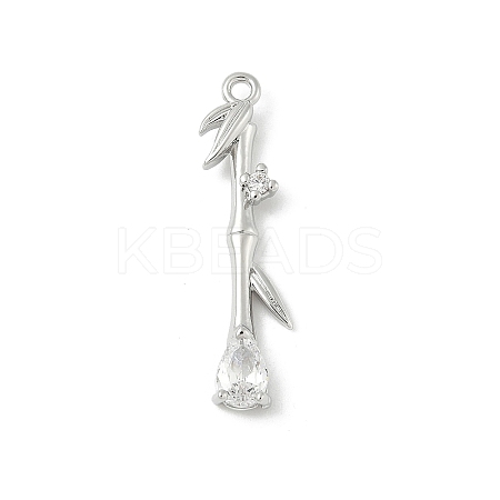 Brass Micro Pave Cubic Zirconia Pendants LS-KK-M326-13B-P-1