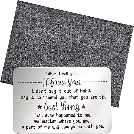Stainless Steel Blank Thermal Transfer Cards and Paper Envelopes DIY-FG0001-74A-1