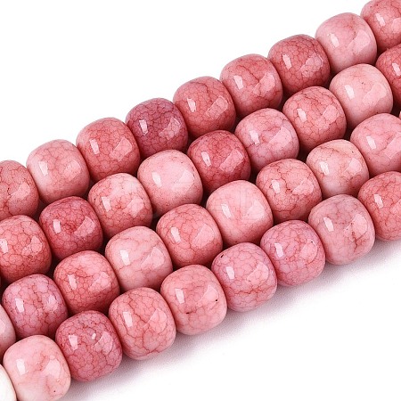 Ombre Effect Dyed Glass Beads Strands GLAA-N067-01A-10-1