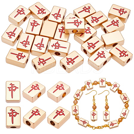 24Pcs 2 Styles Zinc Alloy Beads FIND-NB0006-63-1