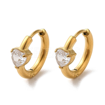 Golden 304 Stainless Steel Hoop Earrings LS-EJEW-K271-01B-G-1