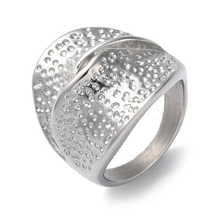 Non-Tarnish 304 Stainless Steel Wide Band Rings for Women RJEW-P095-03P-1