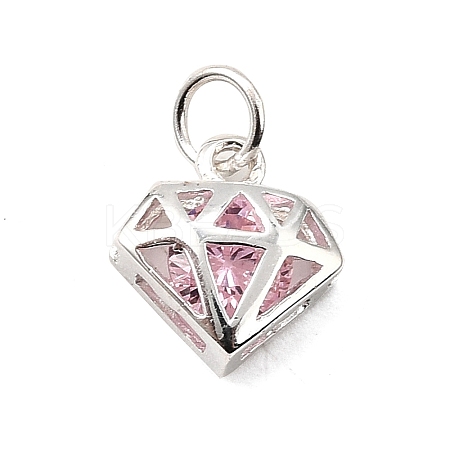 S925 Sterling Silver with Cubic Zirconia Charms LS-STER-Q006-05B-S-1