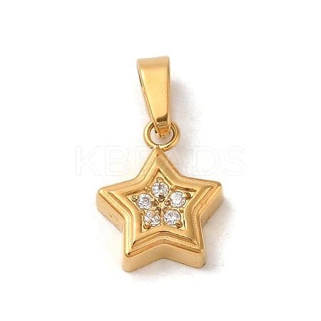 Ion Plating(IP) 304 Stainless Steel Pendants STAS-C103-07G-1
