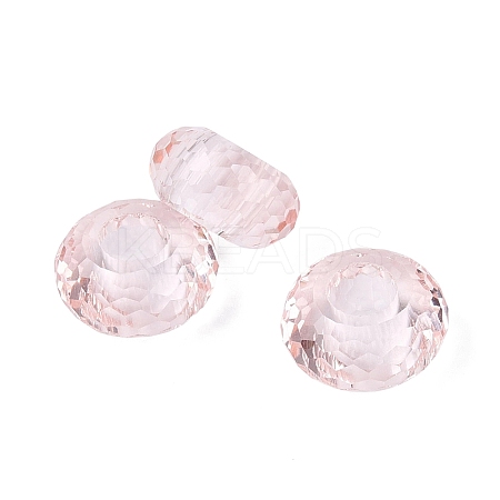 Transparent Glass European Beads GPDL-Q024-14mm-A09-1