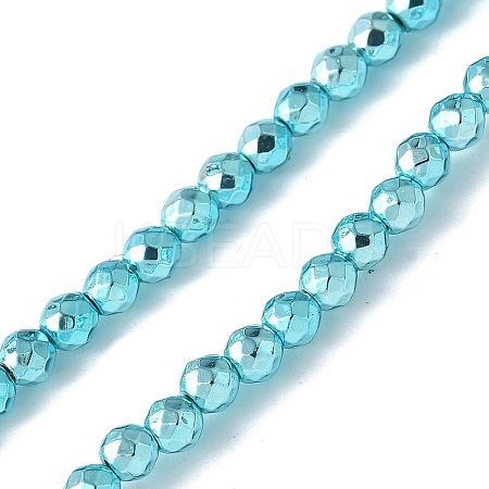 Baking Paint Synthetic Non-Magnetic Hematite Beads Strands G-H020-K01-11-1