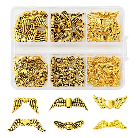105Pcs Tibetan Style Alloy Beads TIBEB-FS0001-09-1