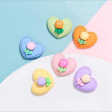 Opaque Resin Cabochons CRES-A050-16-1