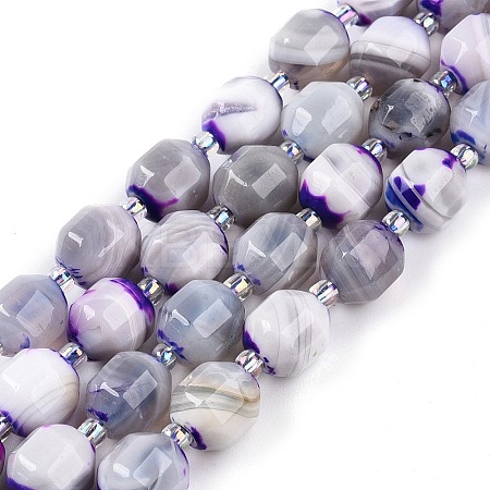 Natural Agate(Dyed) Beads Strands G-T141-05A-1