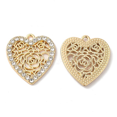 Alloy Rhinestone Pendants PALLOY-E027-VF716-1