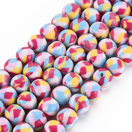Handmade Polymer Clay Beads Strands CLAY-N008-054-06-1