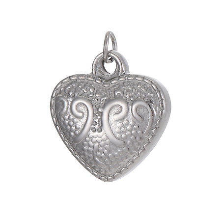 304 Stainless Steel Pendants STAS-OY010-36P-1