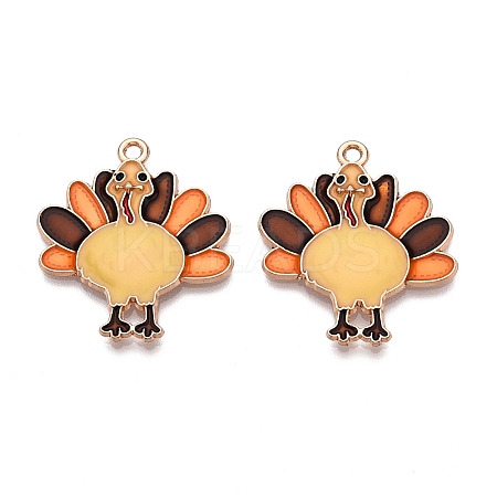 Thanksgiving Day Theme Alloy Enamel Pendants LS-ENAM-T020-52A-01-1