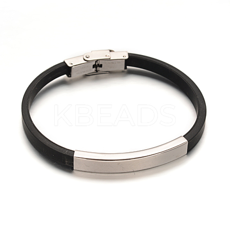 PU Leather Cord Bracelets BJEW-E271-01P-1