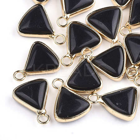 Synthetic Black Stone Pendants G-S344-10A-1