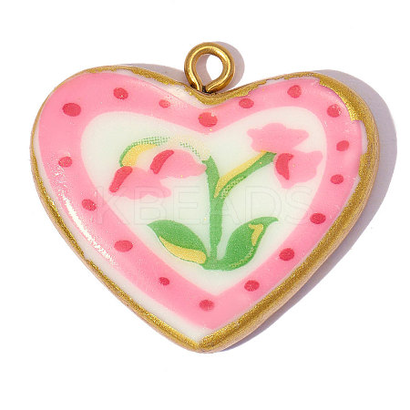 Handmade Porcelain Pendants PR-OY001-04G-1