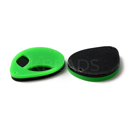 Opaque Acylic Connector Charms SACR-WH0006-21D-1