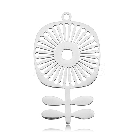 Non-Tarnish 201 Stainless Steel Pendants STAS-S105-LA735-1-1