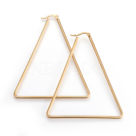 201 Stainless Steel Hoop Earrings LS-EJEW-A052-02B-1
