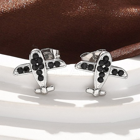 304 Stainless Steel Stud Earrings EJEW-F361-09P-1