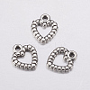 Heart Tibetan Style Alloy Charms AC0324-1