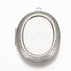 Tarnish Resistant 201 Stainless Steel locket Pendant Cabochon Settings STAS-S076-43-1