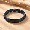 Braided Leather Cord Bracelets BJEW-H561-10-5